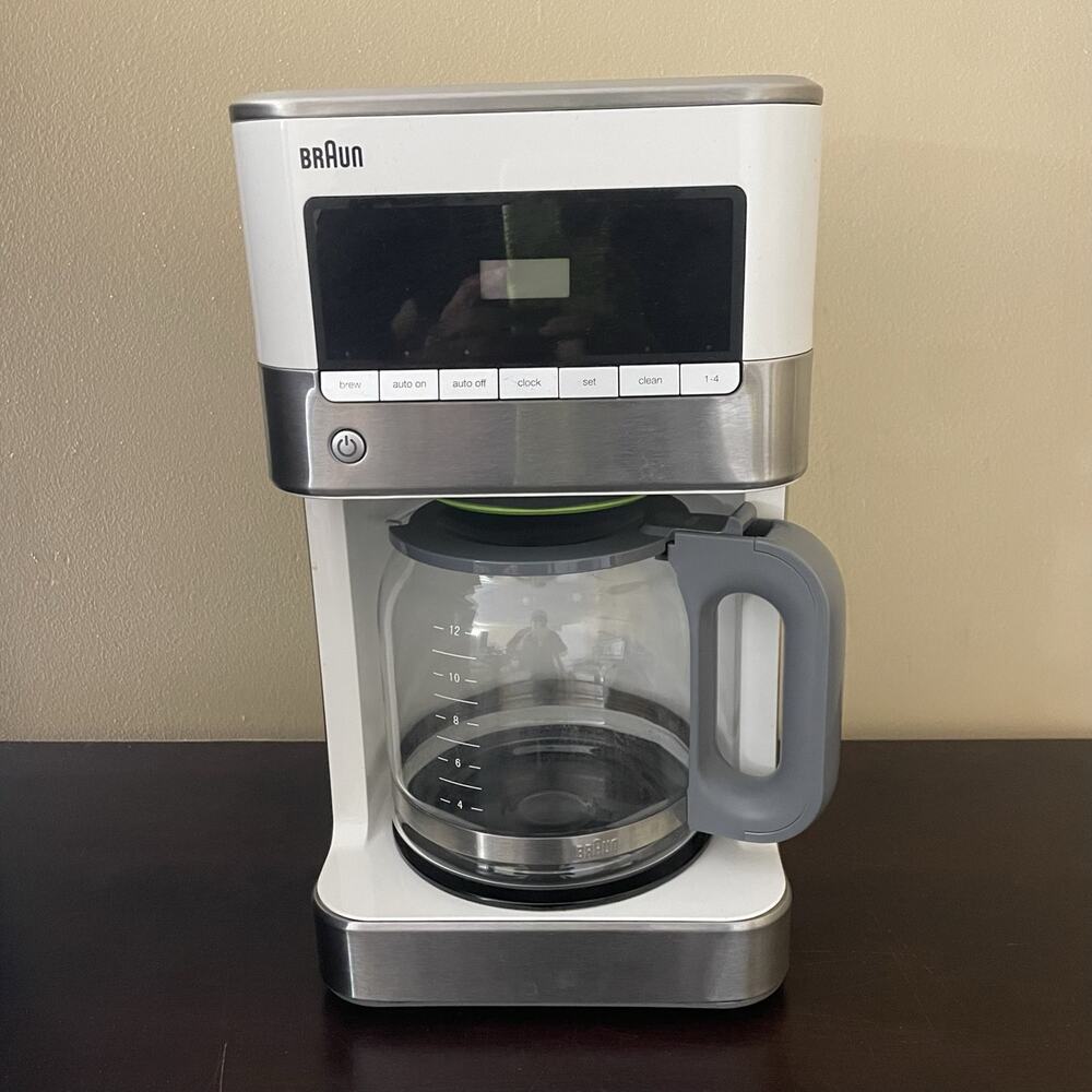 Braun BrewSense 12 Cup Drip Coffee Maker White‎ KF6050WH